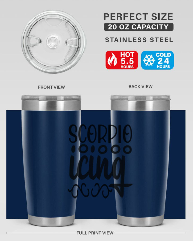 scorpio icing 441#- zodiac- Tumbler