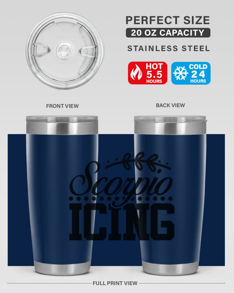 scorpio icing 442#- zodiac- Tumbler