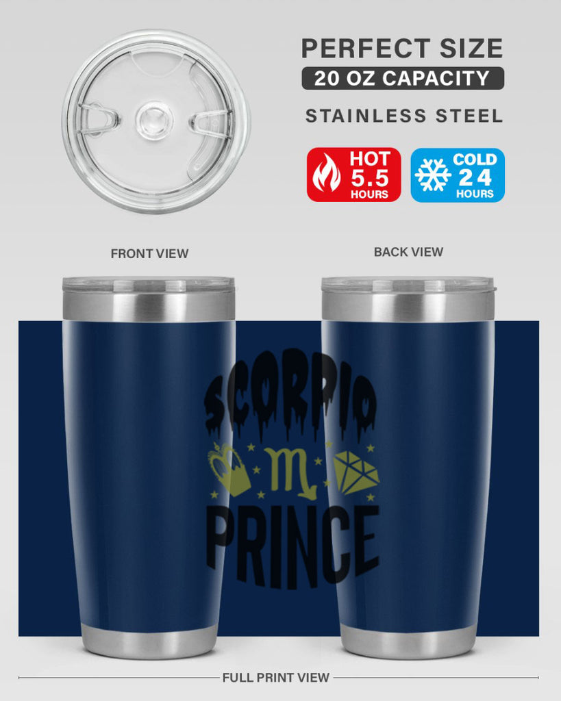 scorpio prince 445#- zodiac- Tumbler
