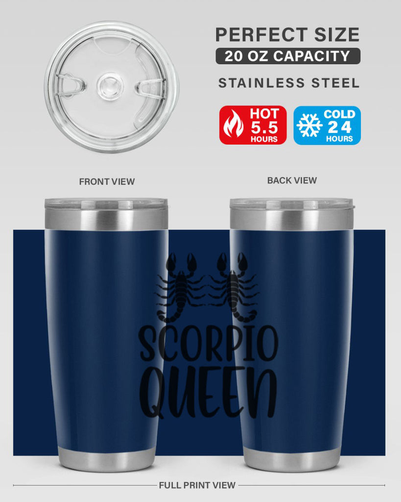 scorpio queen 446#- zodiac- Tumbler