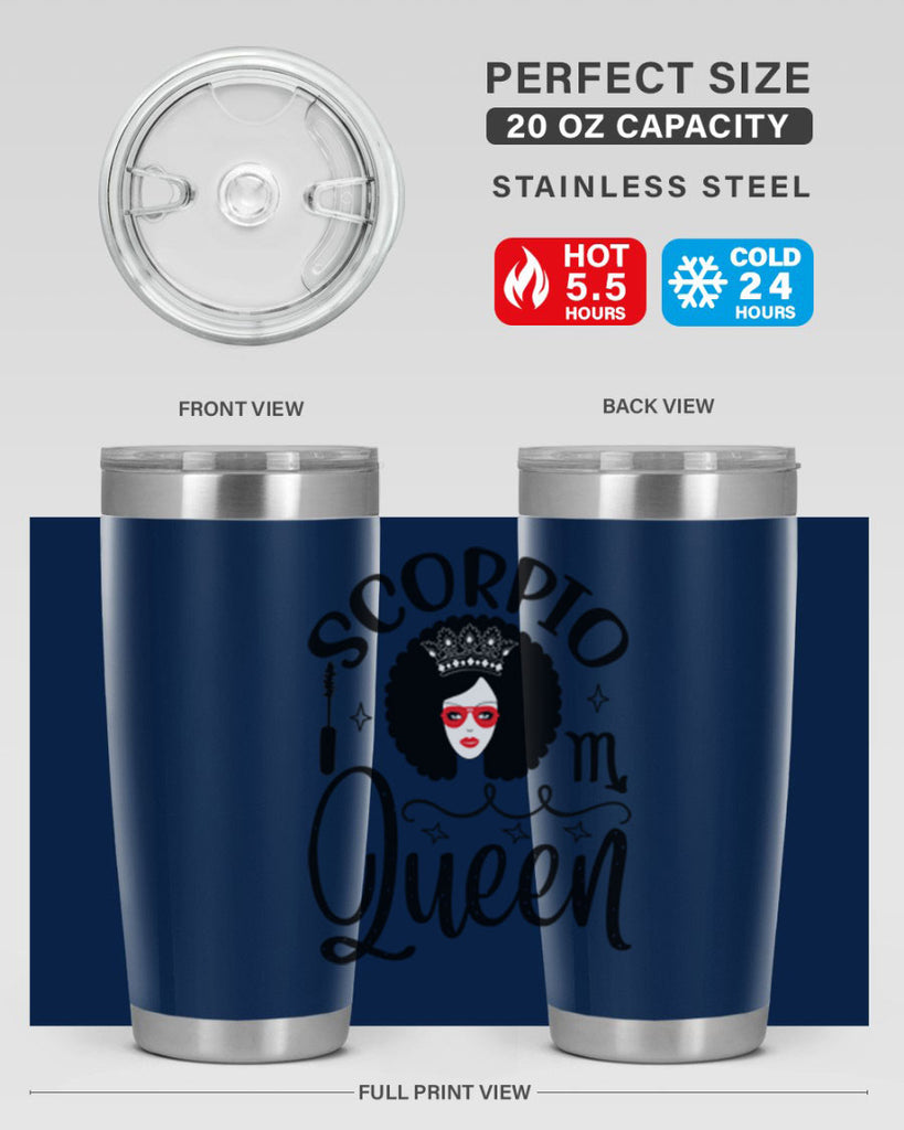 scorpio queen 448#- zodiac- Tumbler