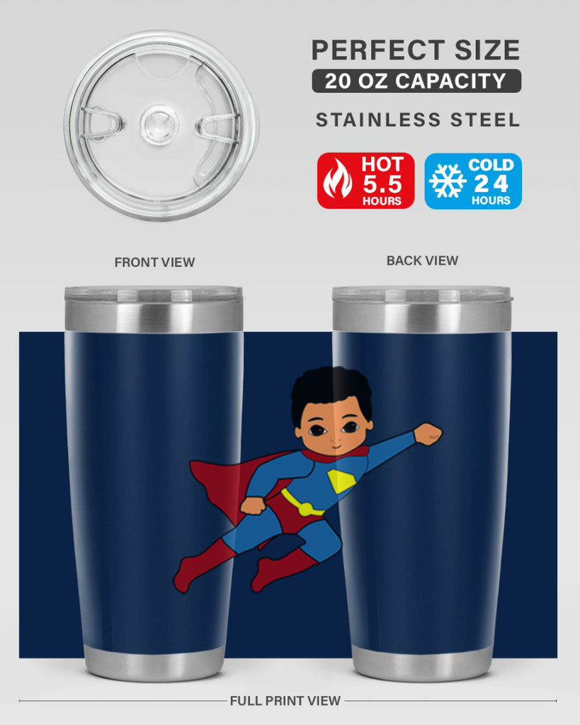 super kid 15#- black men - boys- tumbler