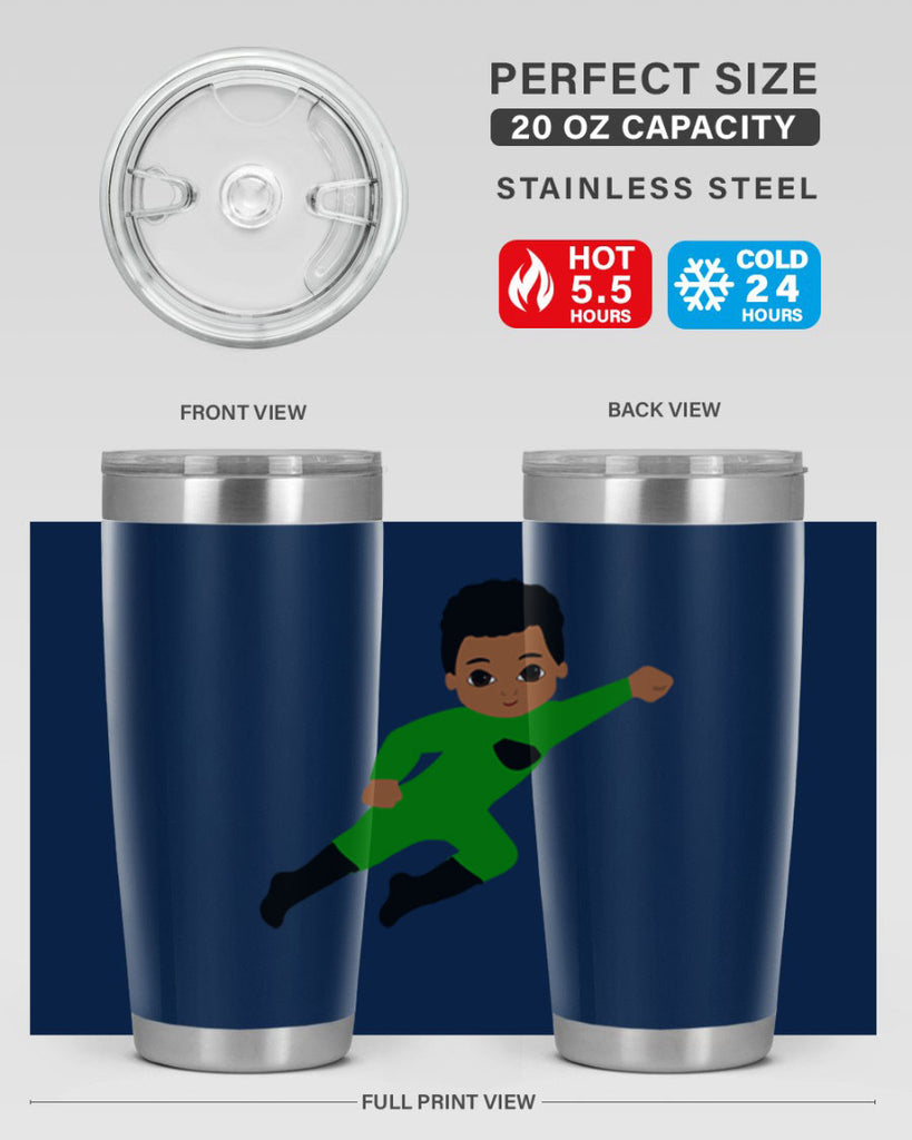 super kid 6#- black men - boys- tumbler