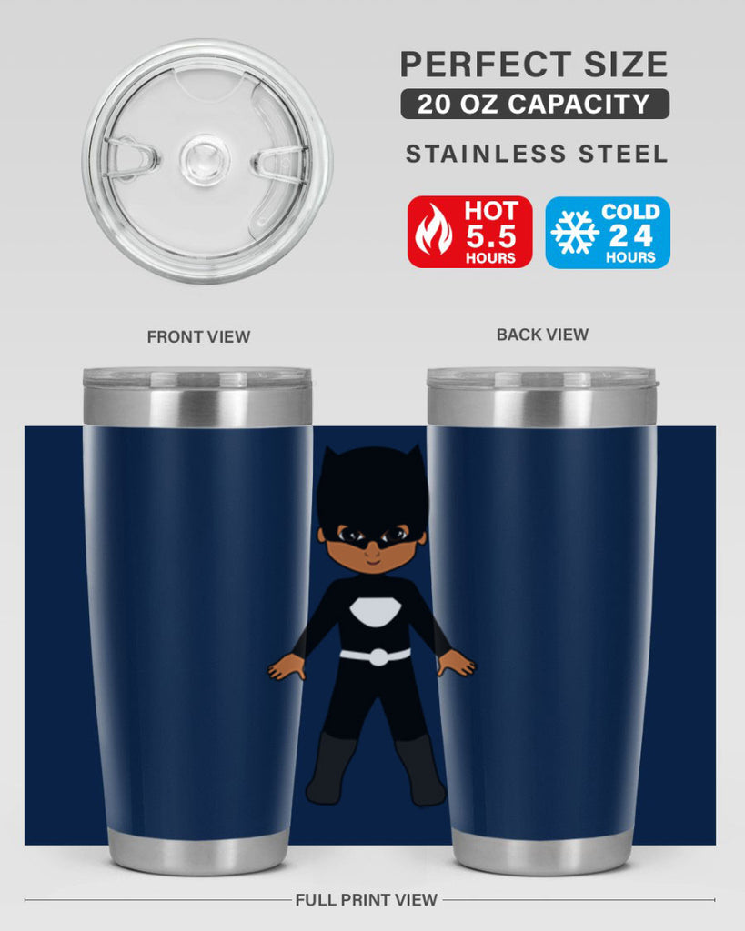 super kid 8#- black men - boys- tumbler