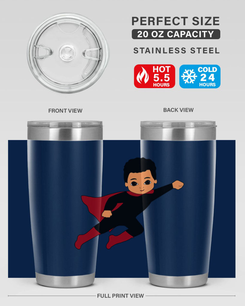 super kid 9#- black men - boys- tumbler