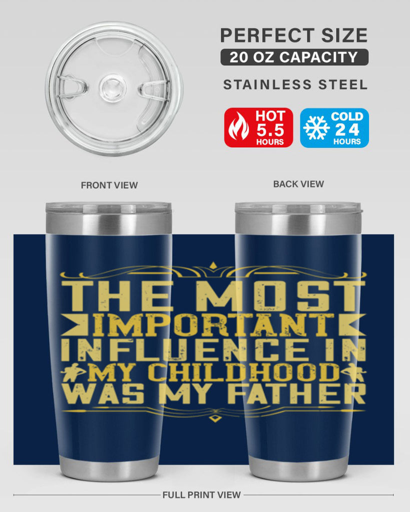 the most important influence in my childhood was my father 16#- Parents Day- Tumbler