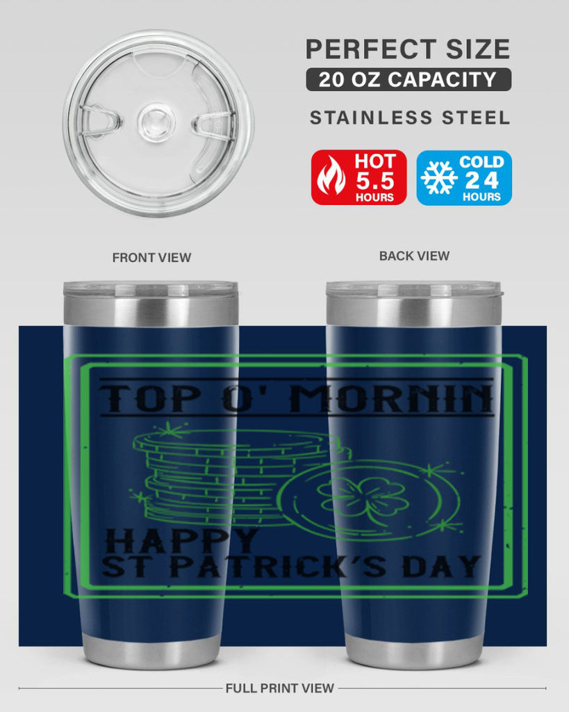 top o mornin happy st patrick’s day Style 8#- St Patricks Day- Tumbler