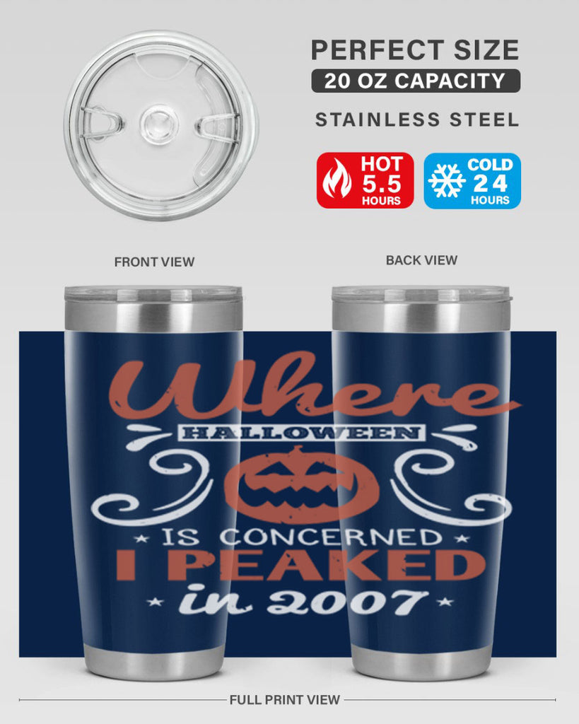 where halloween is 122#- halloween- Tumbler
