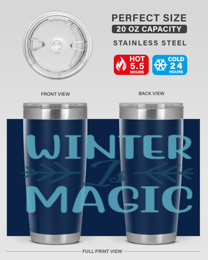 winter is magic 506#- winter- Tumbler