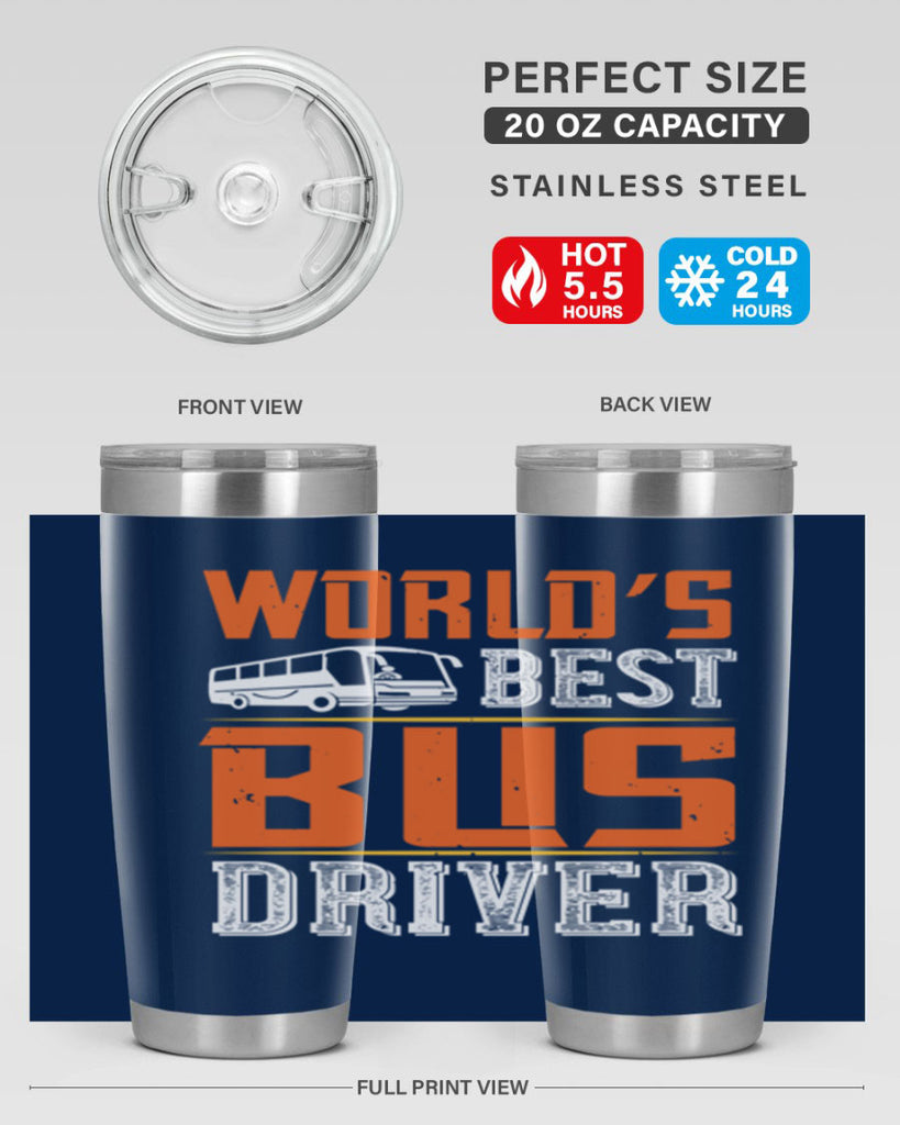 world’s best bus driver Style 4#- bus driver- tumbler