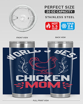 world’s best chicken mom Style 1#- chicken- Tumbler