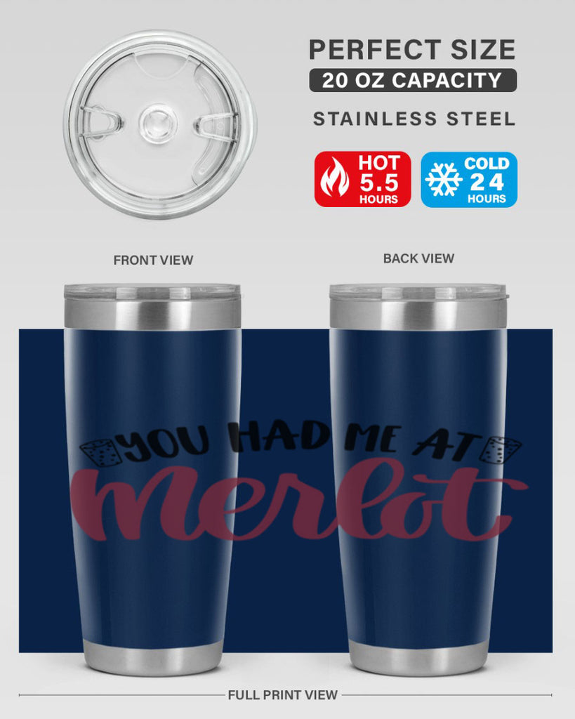 you had me at merlot 14#- wine- Tumbler