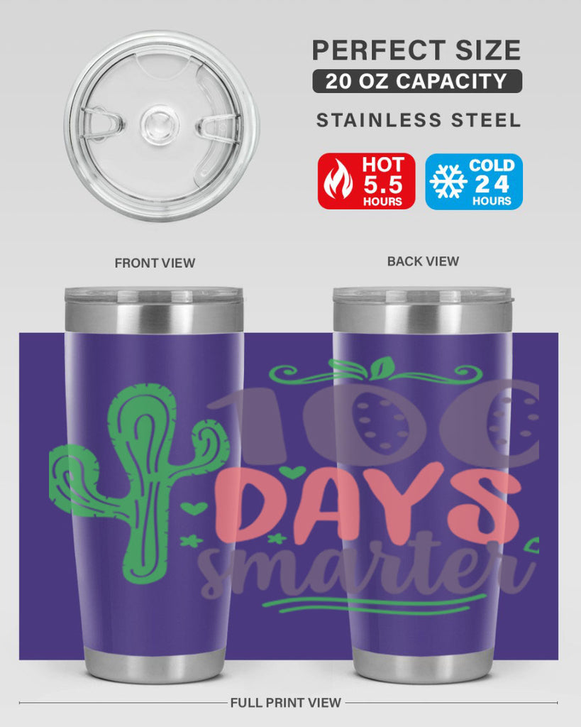 100 days smarterr 23#- 100 days of school- Tumbler