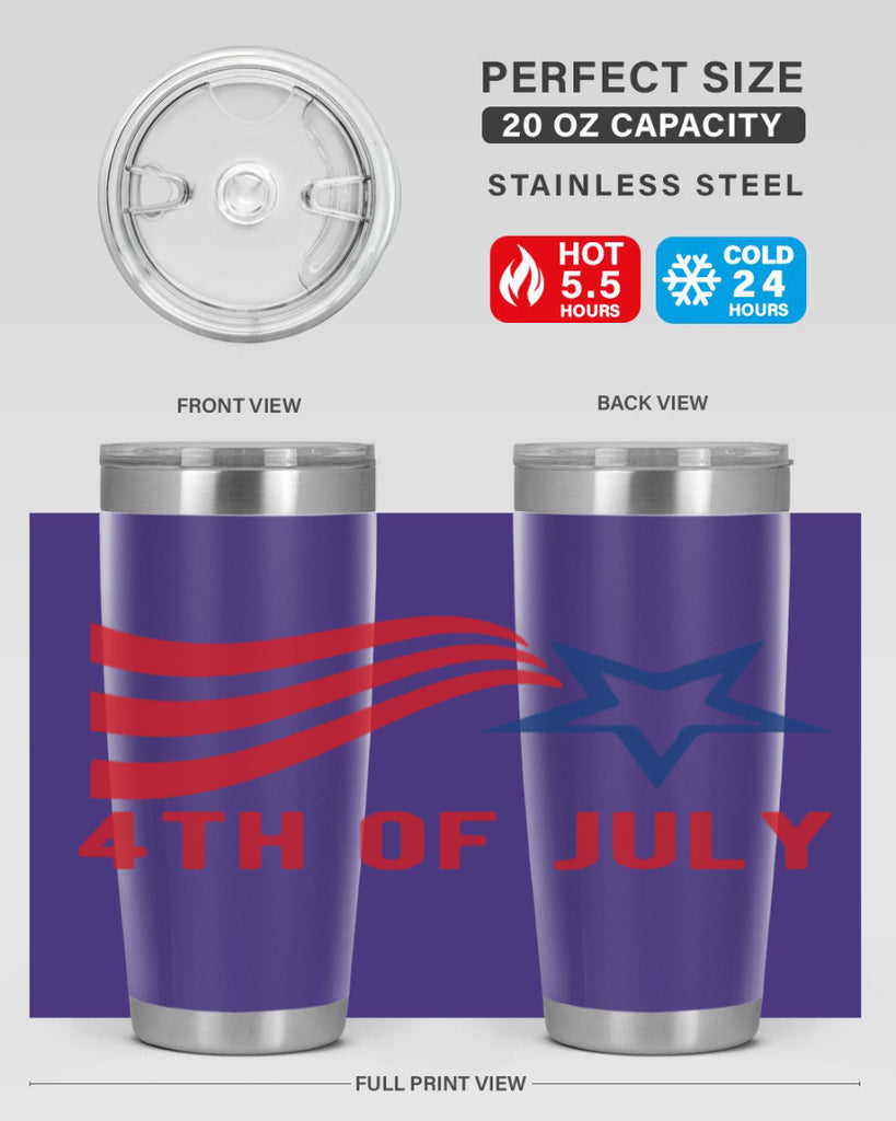 4th of July design Style 66#- Fourt Of July- Tumbler