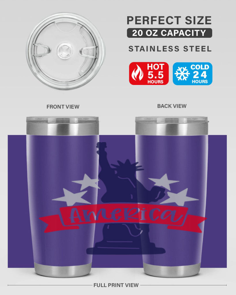 America Style 145#- Fourt Of July- Tumbler