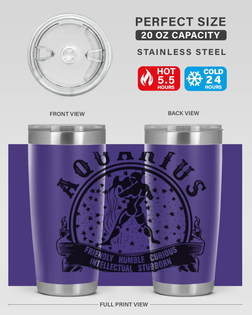 Aquarius 42#- zodiac- Tumbler