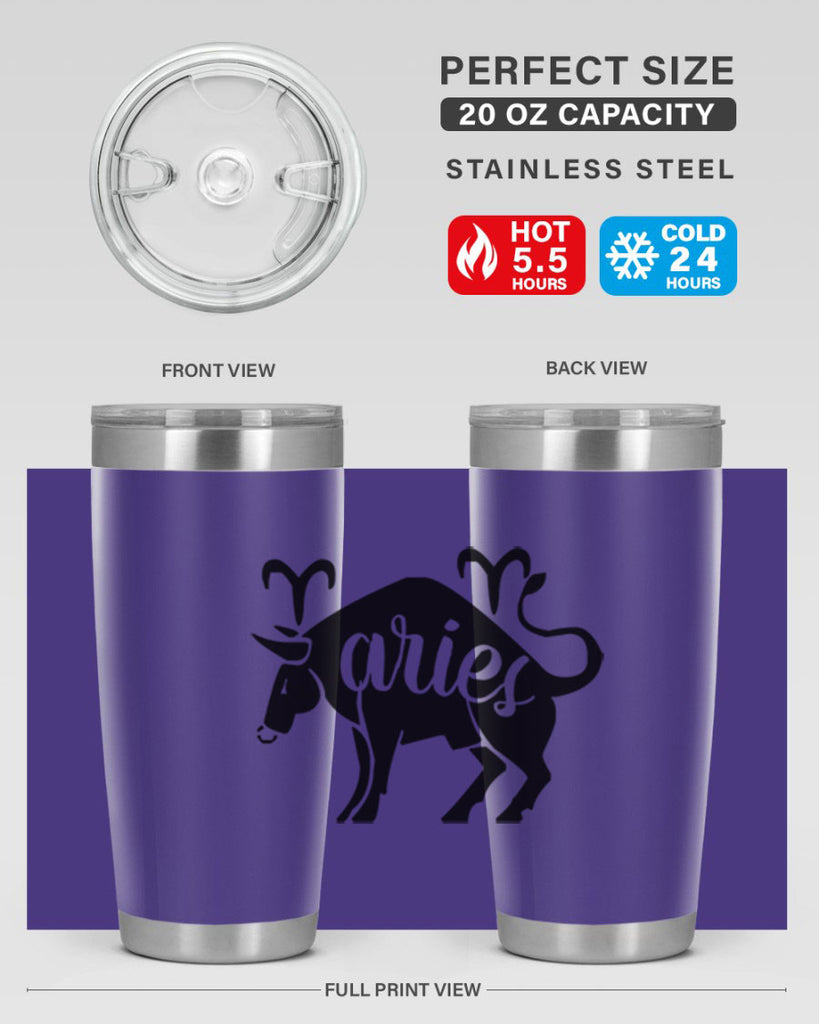 Aries 104#- zodiac- Tumbler
