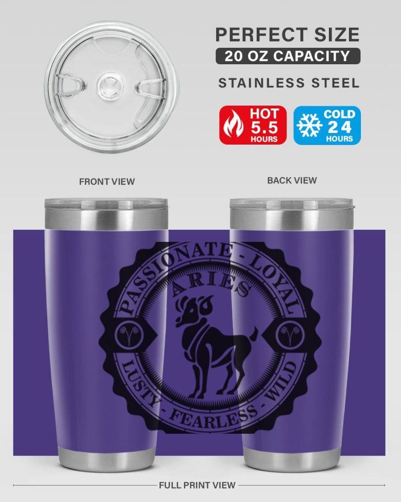 Aries 3#- zodiac- Tumbler