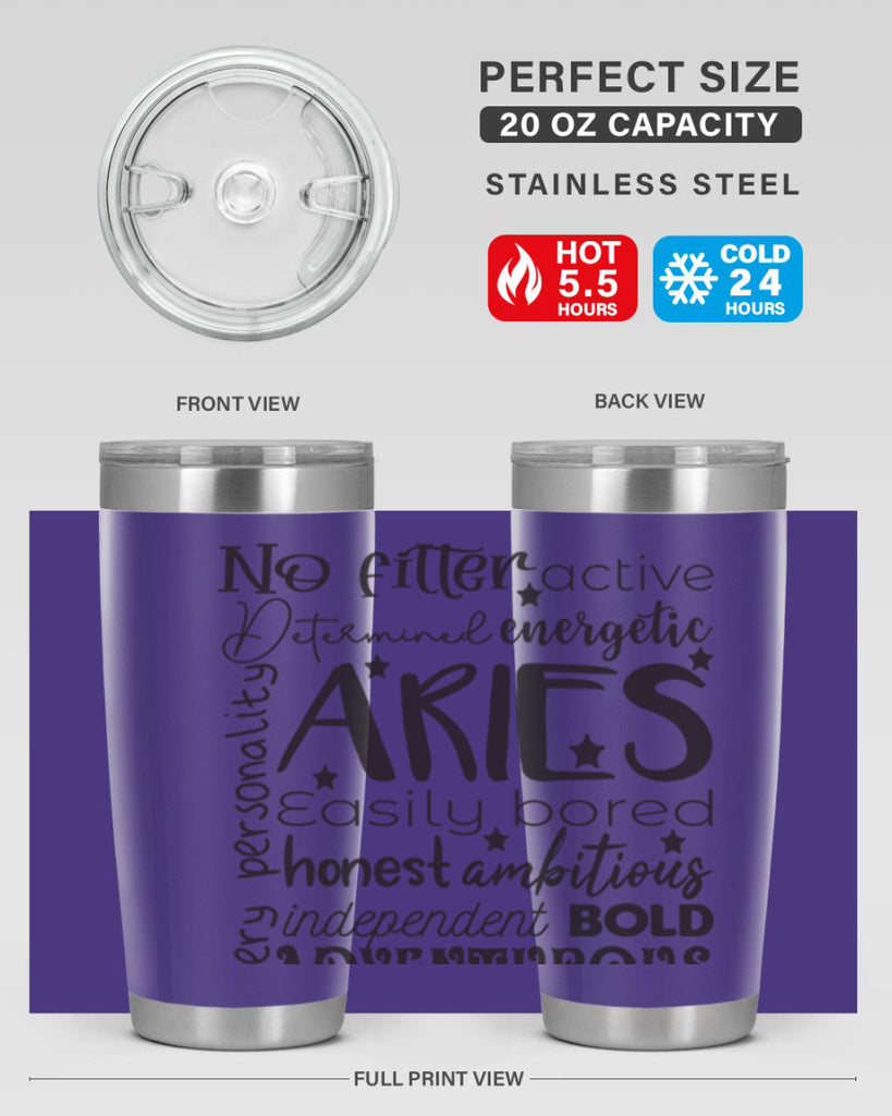 Aries 564#- zodiac- Tumbler
