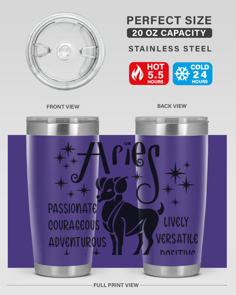 Aries 93#- zodiac- Tumbler