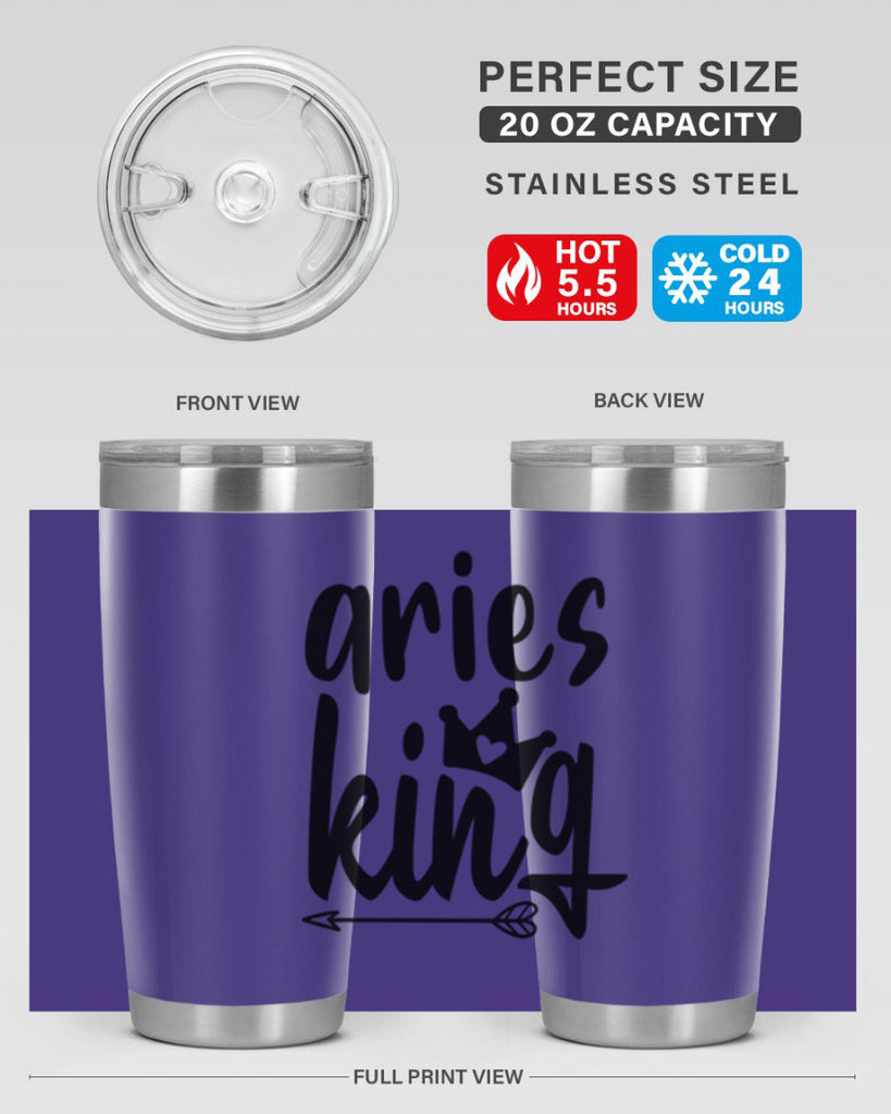 Aries king 108#- zodiac- Tumbler