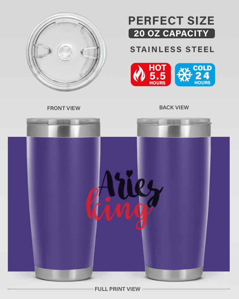 Aries king 96#- zodiac- Tumbler