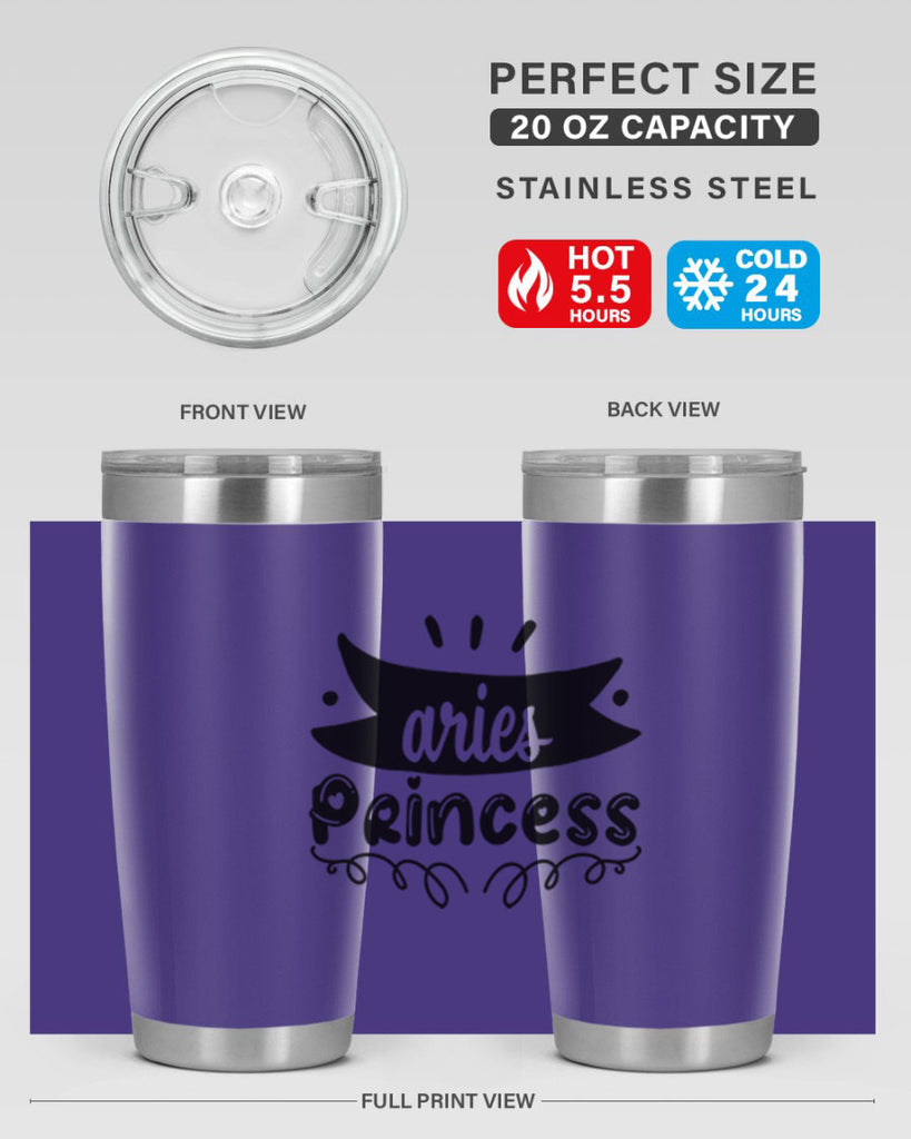 Aries princess 116#- zodiac- Tumbler