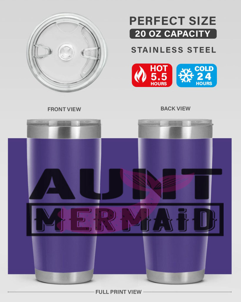 Aunt mermaid 17#- mermaid- Tumbler