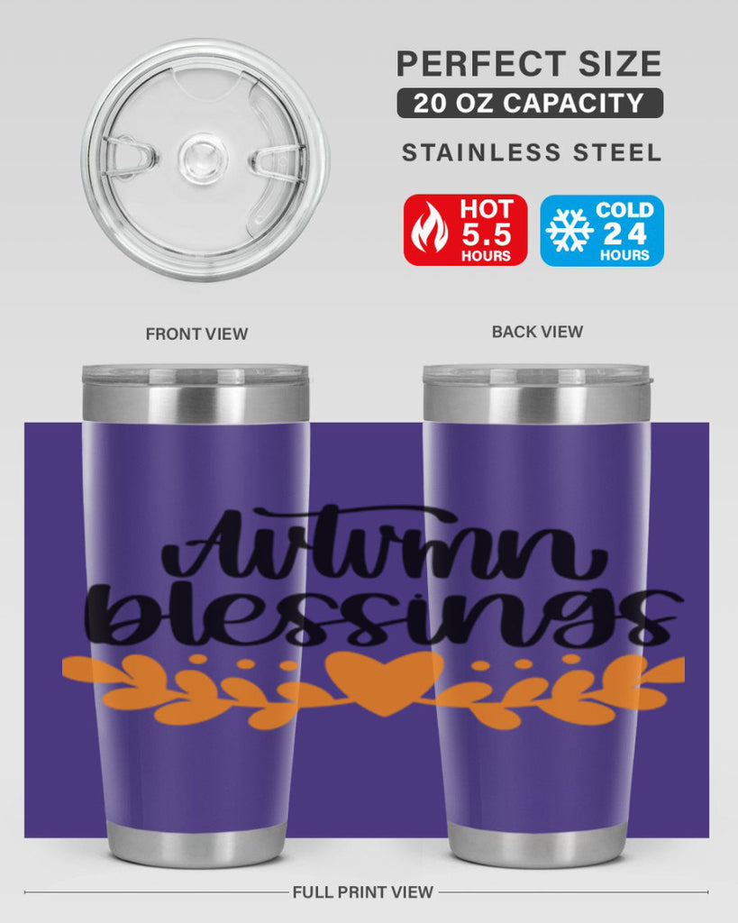 Autumn Blessings 472#- fall- Tumbler