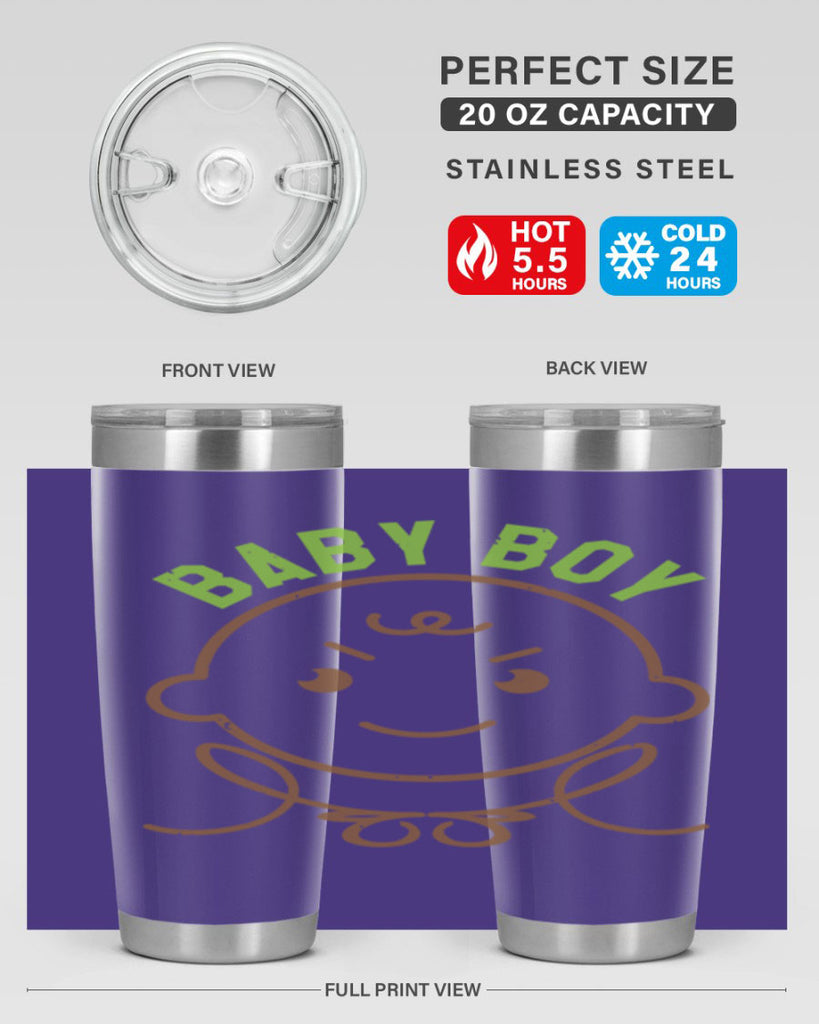 Baby Boy Style 4#- baby shower- tumbler