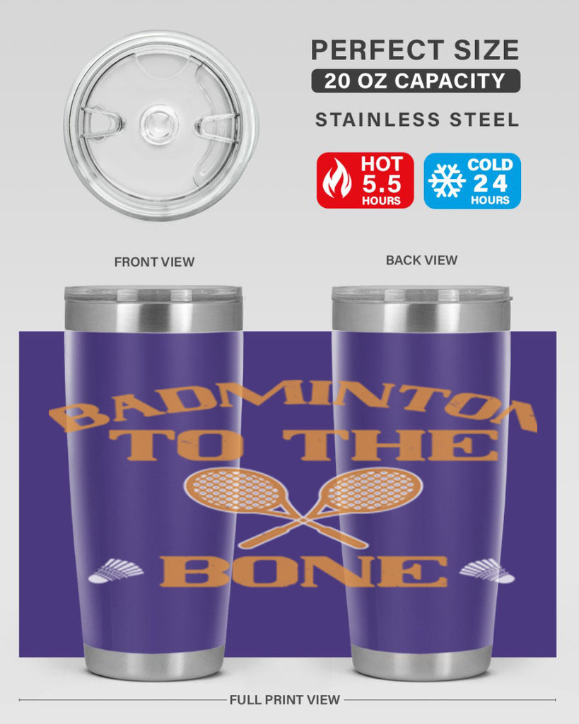 Badminton to the Bone 2344#- badminton- Tumbler