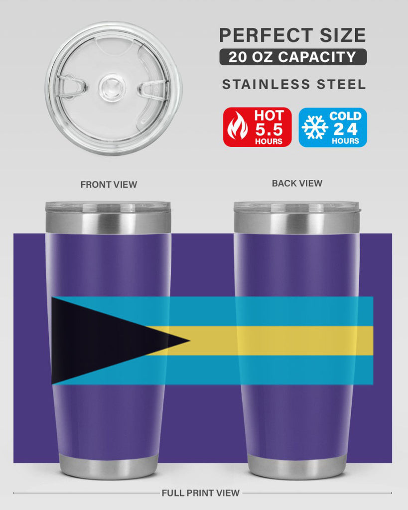 Bahamas 186#- world flags- Tumbler