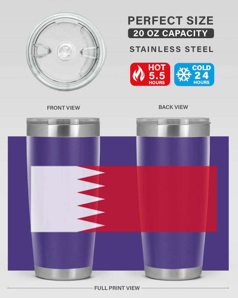 Bahrain 185#- world flags- Tumbler