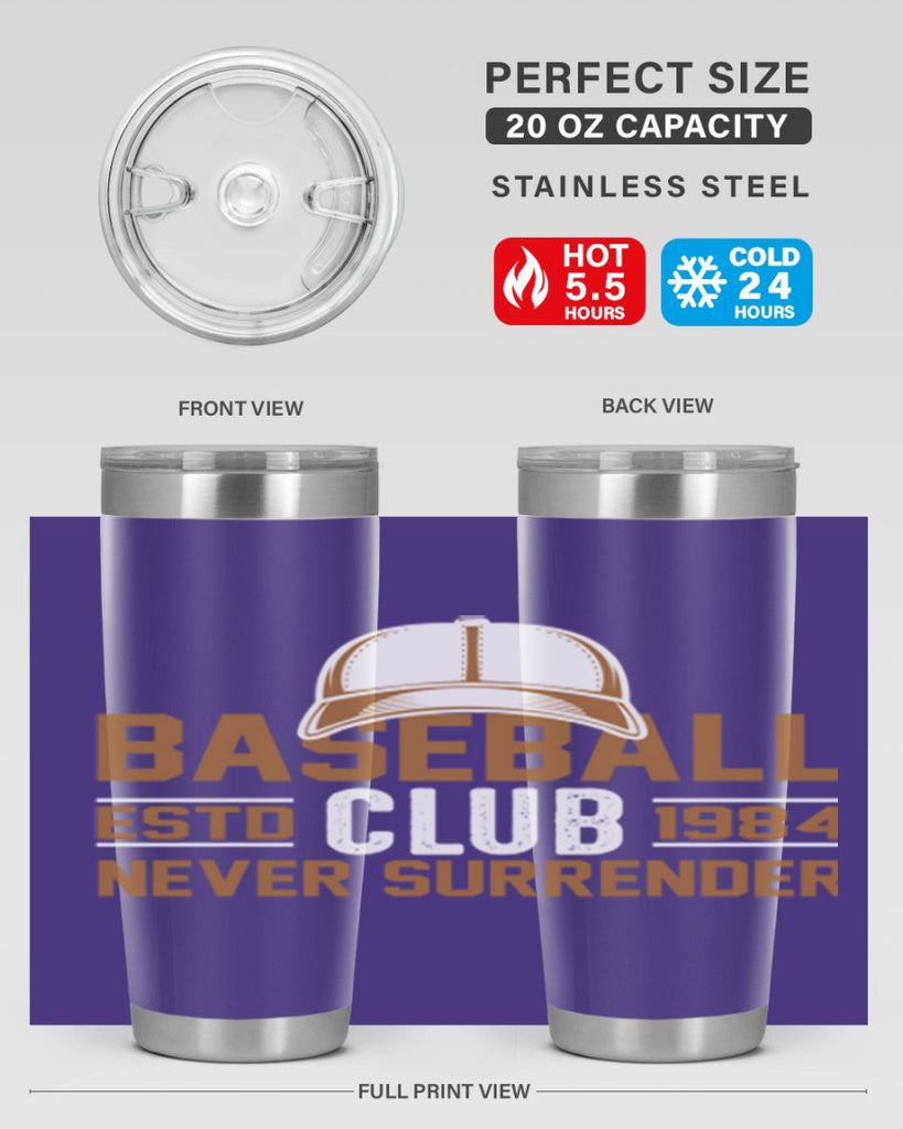 Base 1447#- baseball- Tumbler