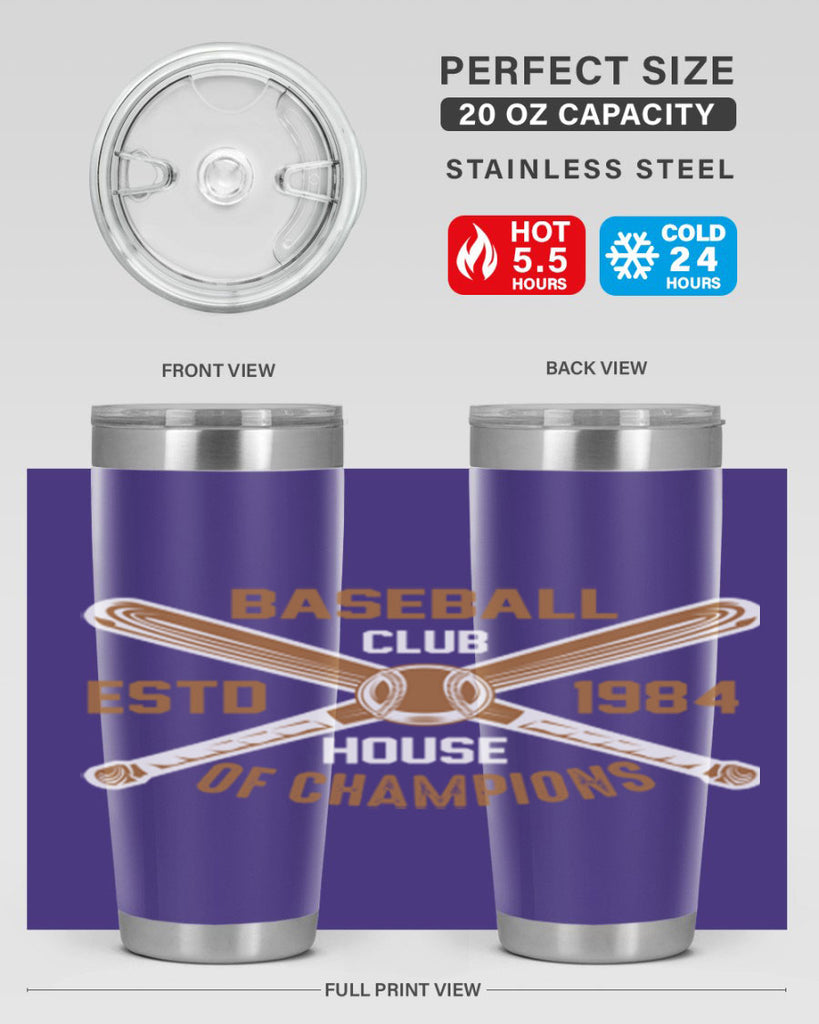 Baseball 1443#- baseball- Tumbler