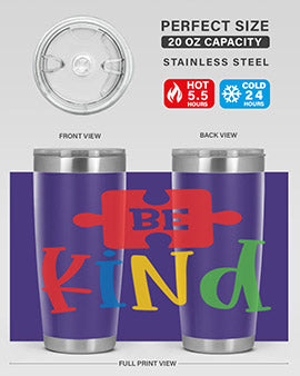 Be Kind Style 9#- autism- Tumbler
