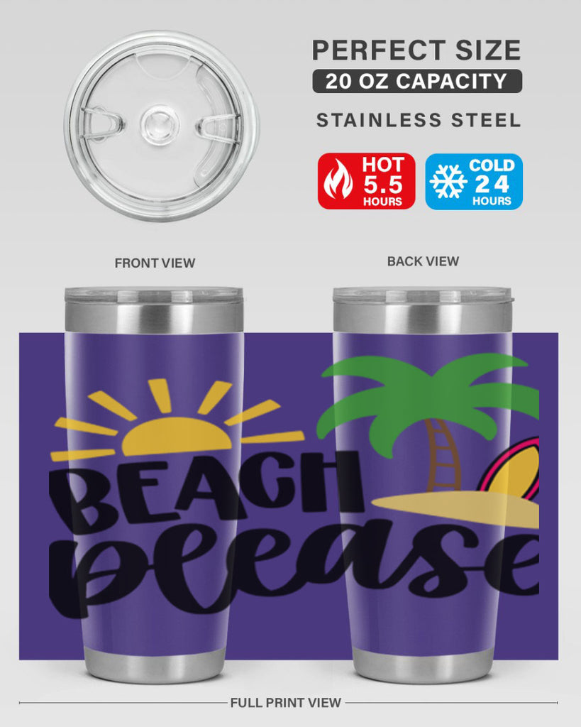 Beach Please Style 51#- summer- Tumbler