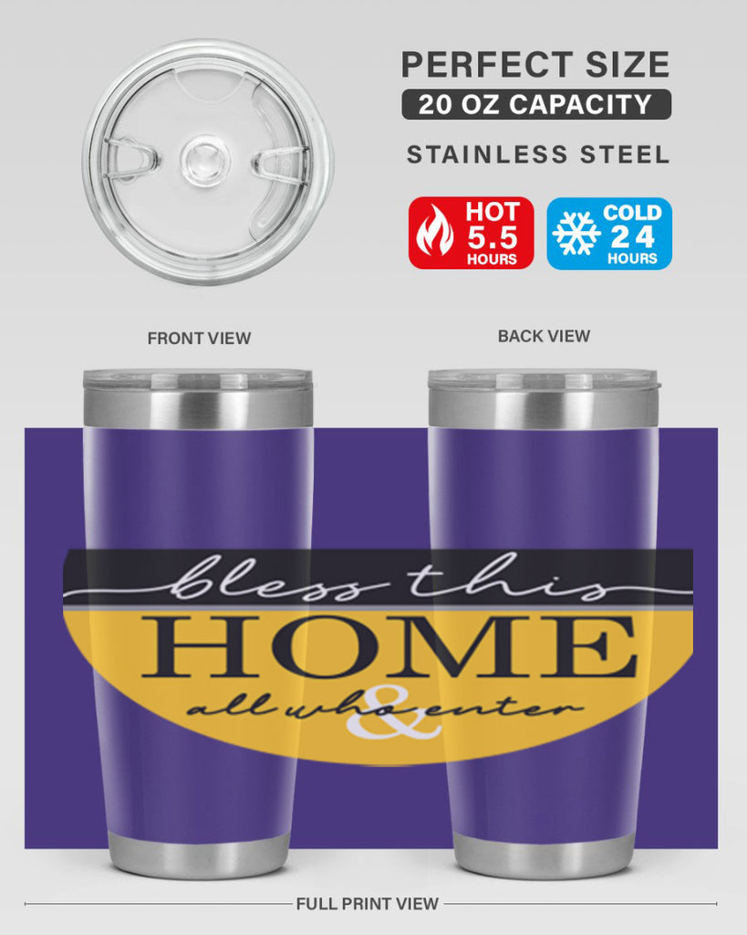 Bless this Home and all57#- spring- Tumbler