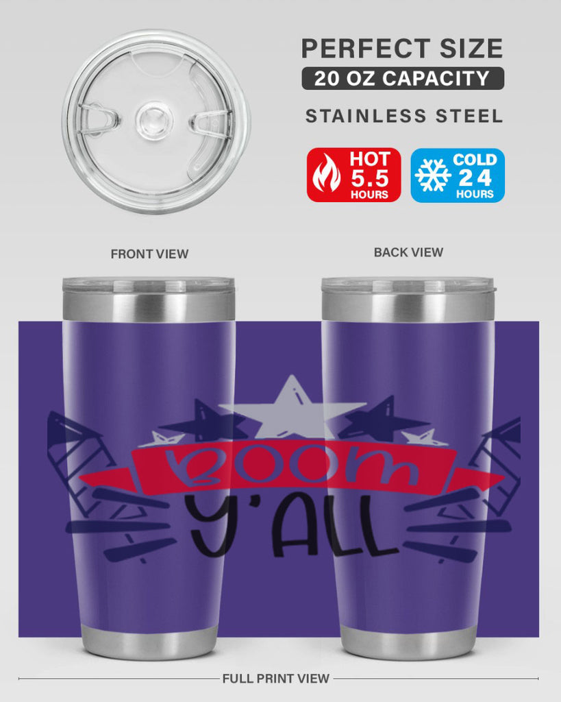 Boom Yall Style 146#- Fourt Of July- Tumbler