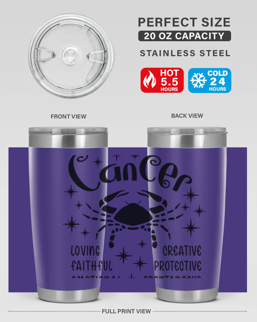 Cancer 144#- zodiac- Tumbler