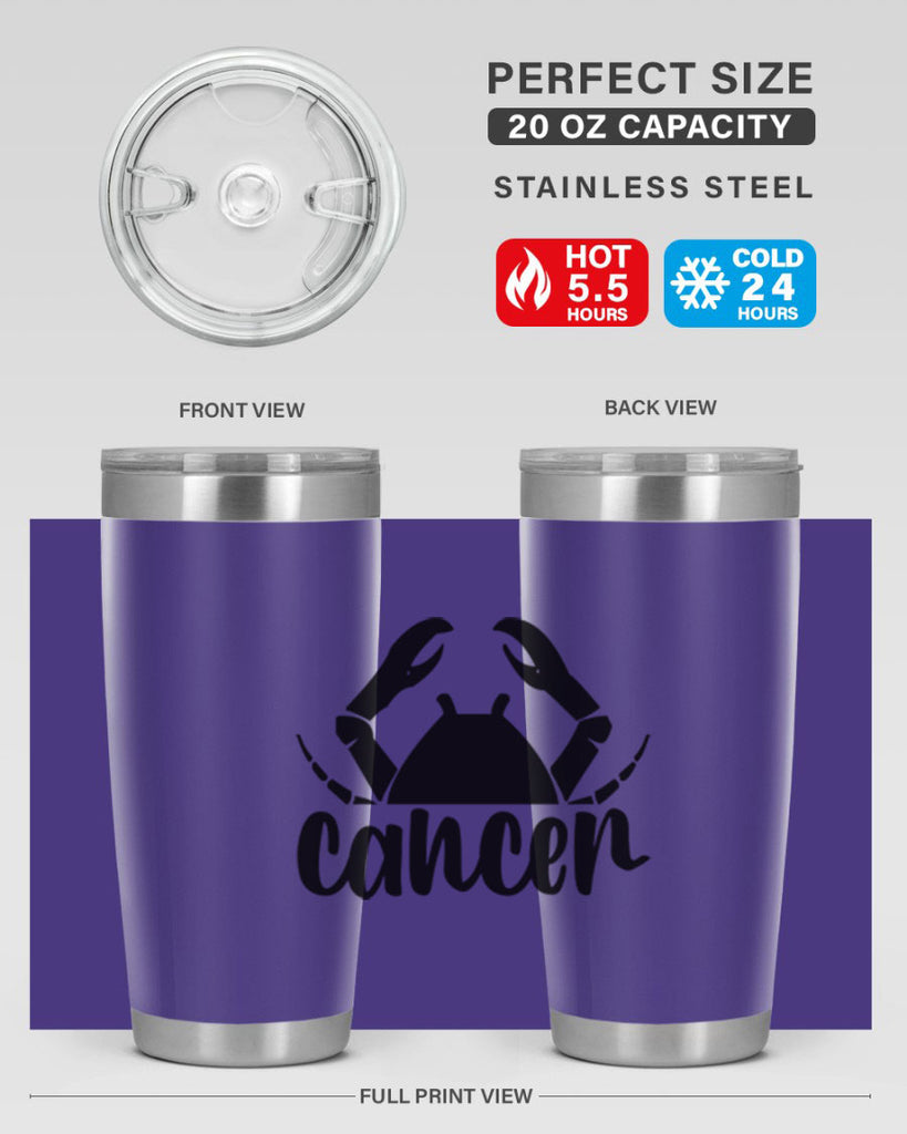Cancer 156#- zodiac- Tumbler