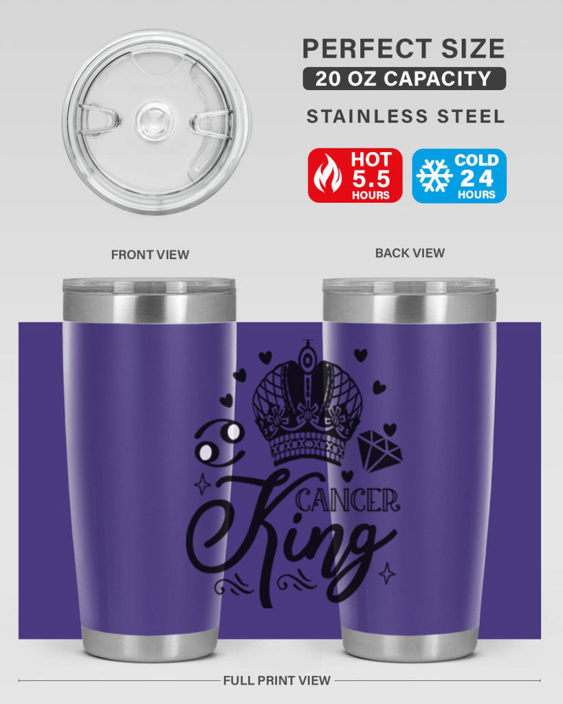 Cancer king 158#- zodiac- Tumbler
