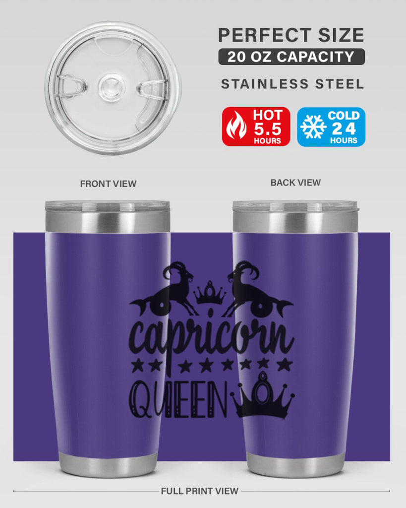 Capricorn queen 195#- zodiac- Tumbler