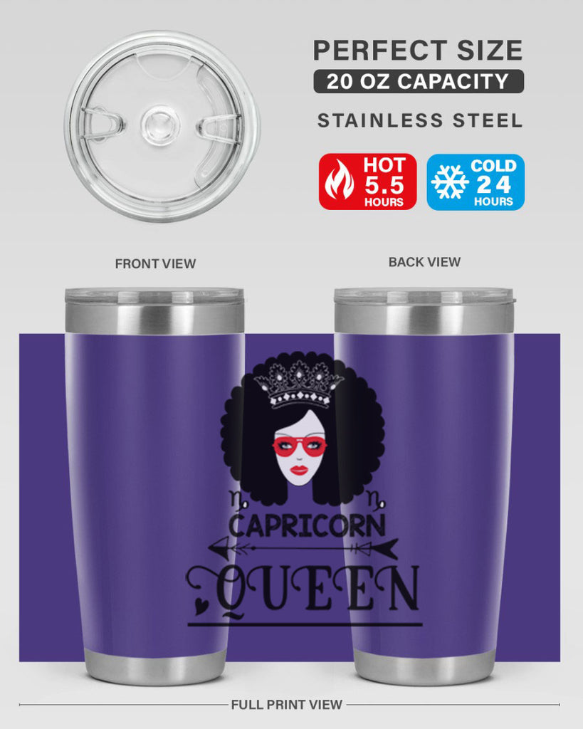 Capricorn queen 197#- zodiac- Tumbler