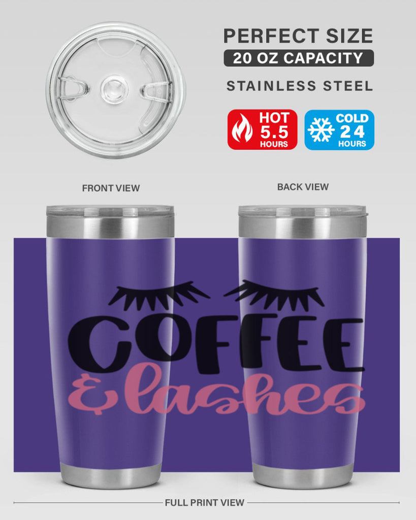 Coffee Lashes Style 110#- make up- Tumbler