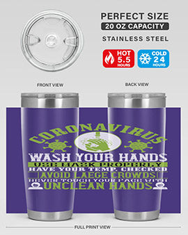 Coronavirus Wash Your Hands Use Style 1#- corona virus- Tumbler