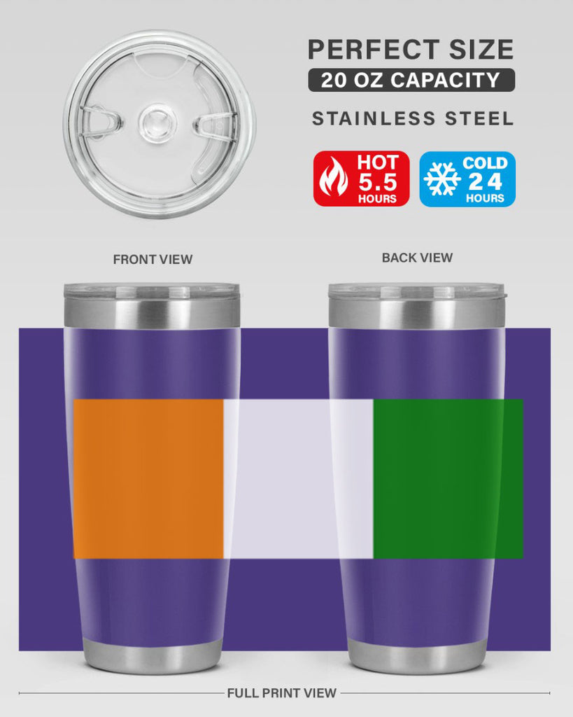 Cote dIvoire 156#- world flags- Tumbler