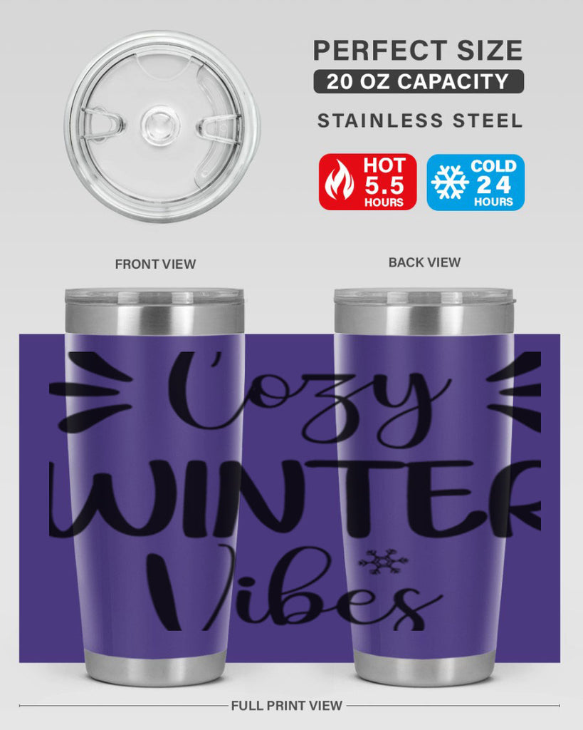 Cozy Winter Vibes76#- winter- Tumbler