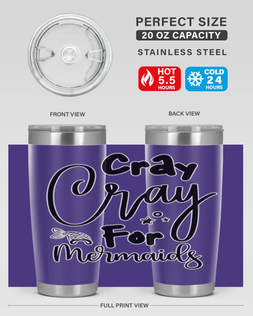 Cray Cray For Mermaids 88#- mermaid- Tumbler