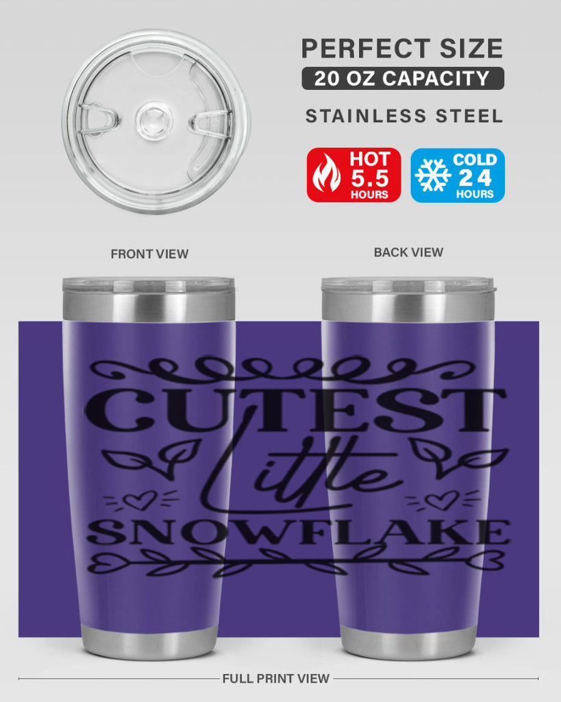 Cutest Little Snowflake 88#- winter- Tumbler